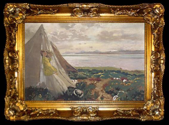 framed  Sir William Orpen A Breezy Day,Howth, ta009-2